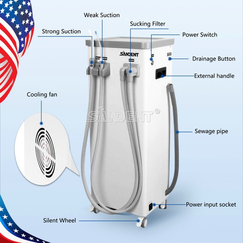 Portable dental suction system - suction,
